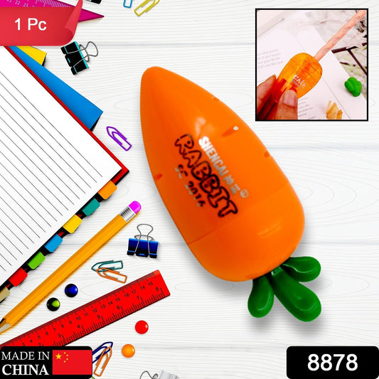 Student Pencil Sharpener Cartoon Carrot Design Suitable for Kids Stationery 1 Pc