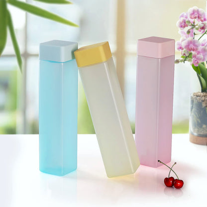 Square Plastic Water Bottle – 1000ml Leakproof BPA-Free for Office, Gym & Home (1 Pc)
