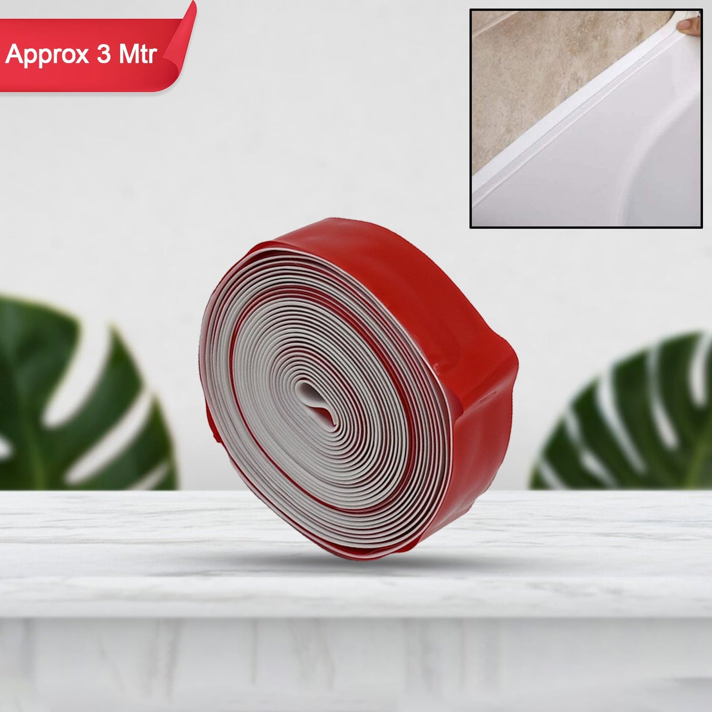Kitchen Wall Sealing Strip Tape Waterproof Oil Proof Caulk Tape for Corners Gaps