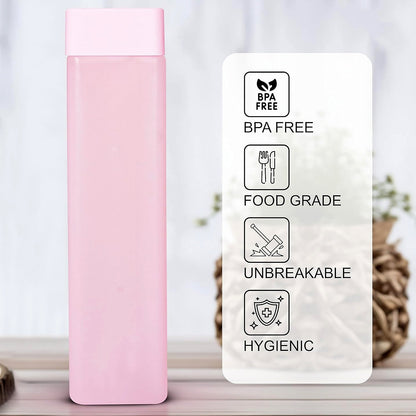 Square Plastic Water Bottle – 1000ml Leakproof BPA-Free for Office, Gym & Home (1 Pc)