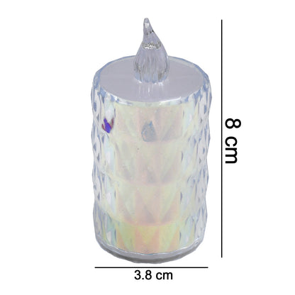 24 Pc Flameless and Smokeless Decorative Melting Candles LED Tea Light, Diwali
