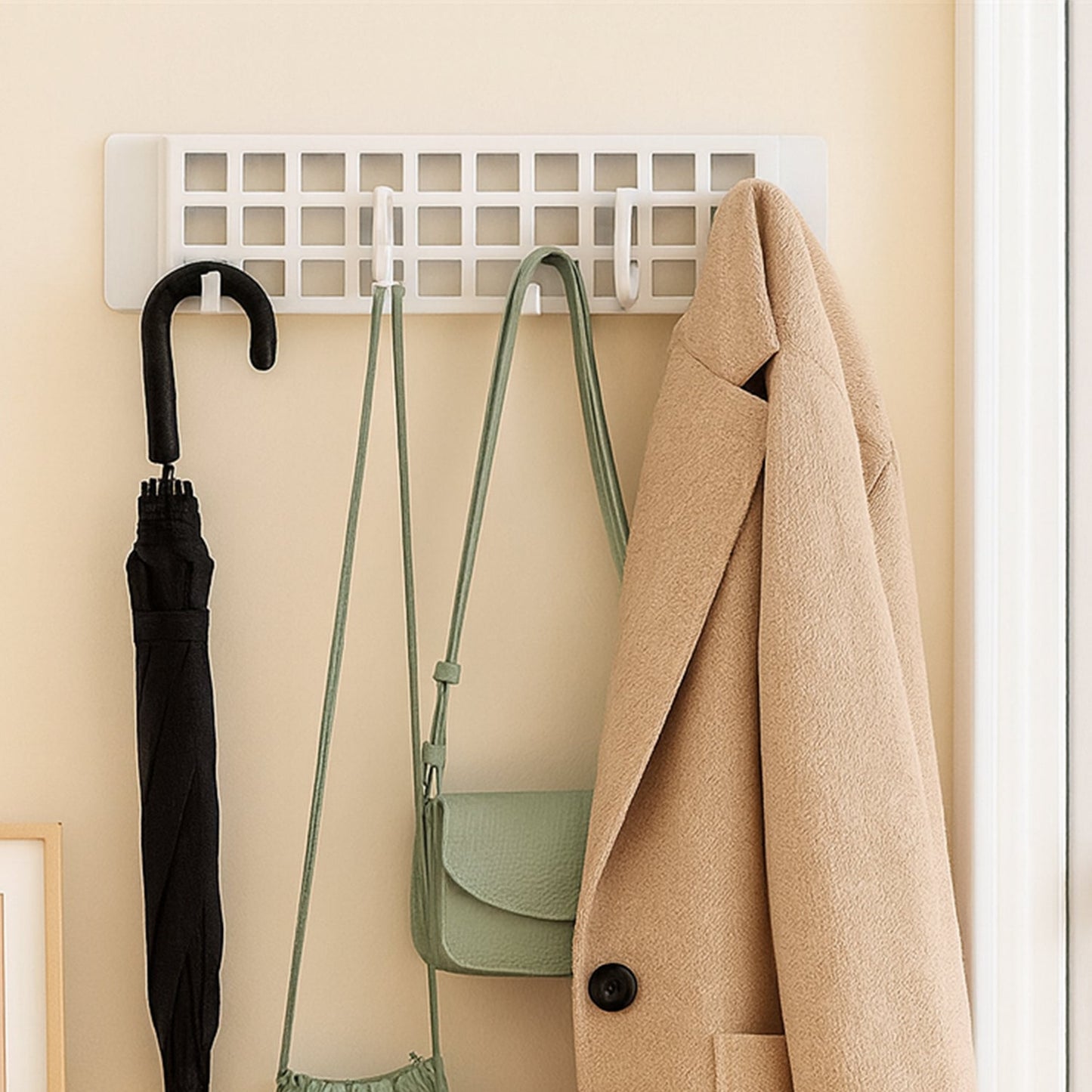 5Spin Plastic Hanger Hook, Hotel, Bathroom Wardrobe Wall ClothesHanger Hook