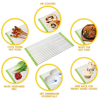 Sink drying rack