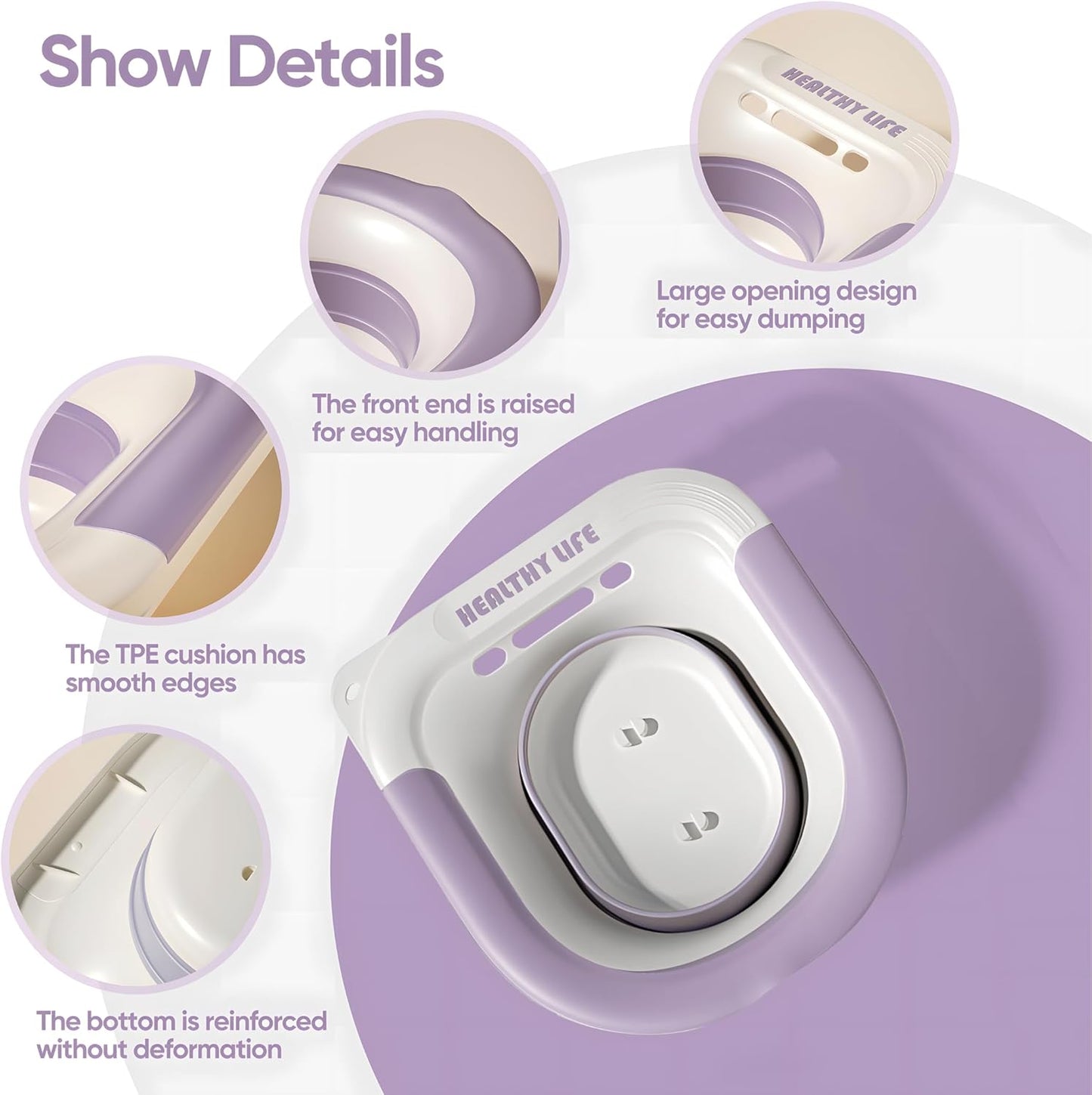 Foldable Home-Care Sitz Bath Basin